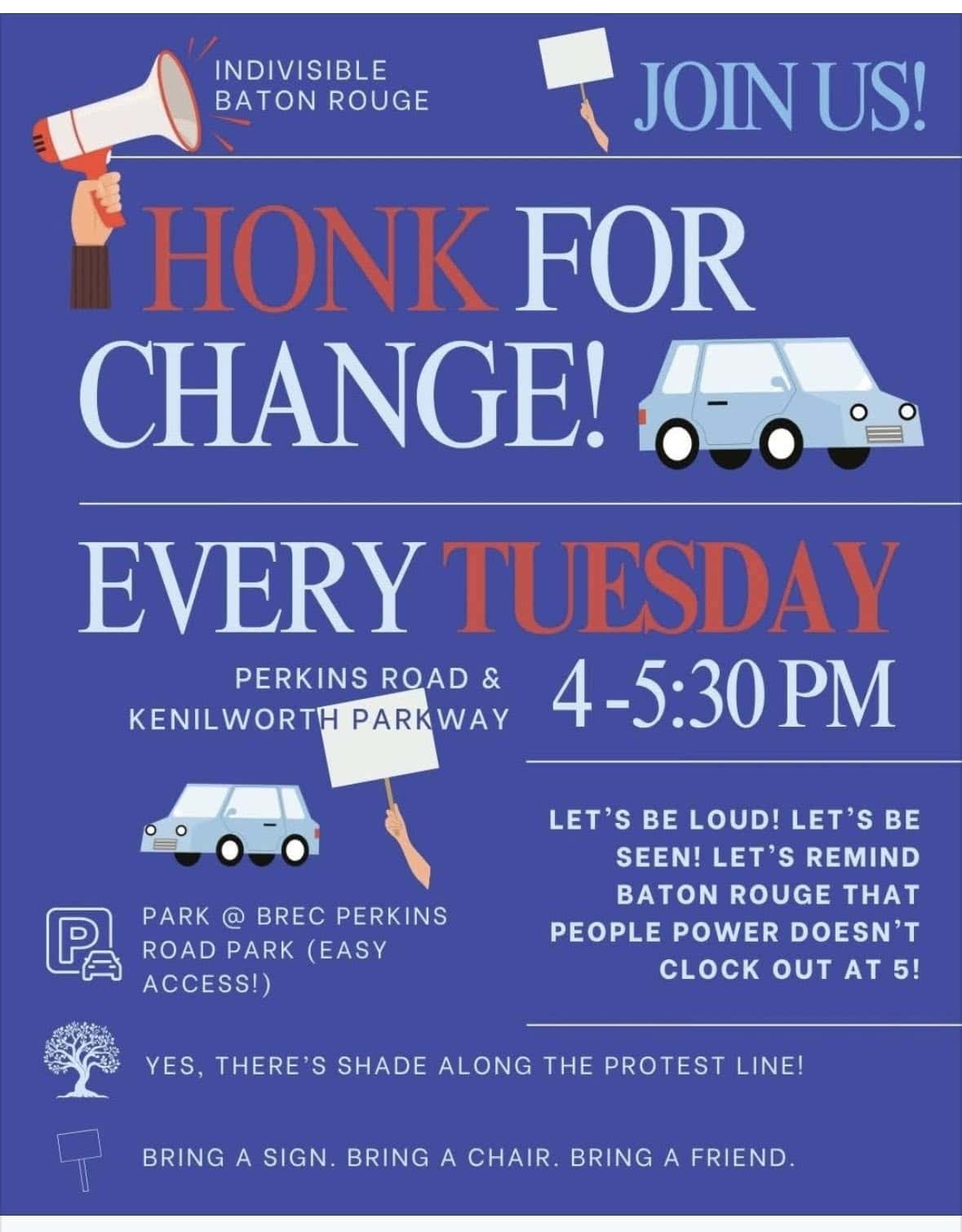 Honk for Change Protests