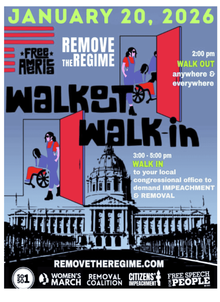 Solidarity Event “Walk Out, Walk In” with Remove the Regime