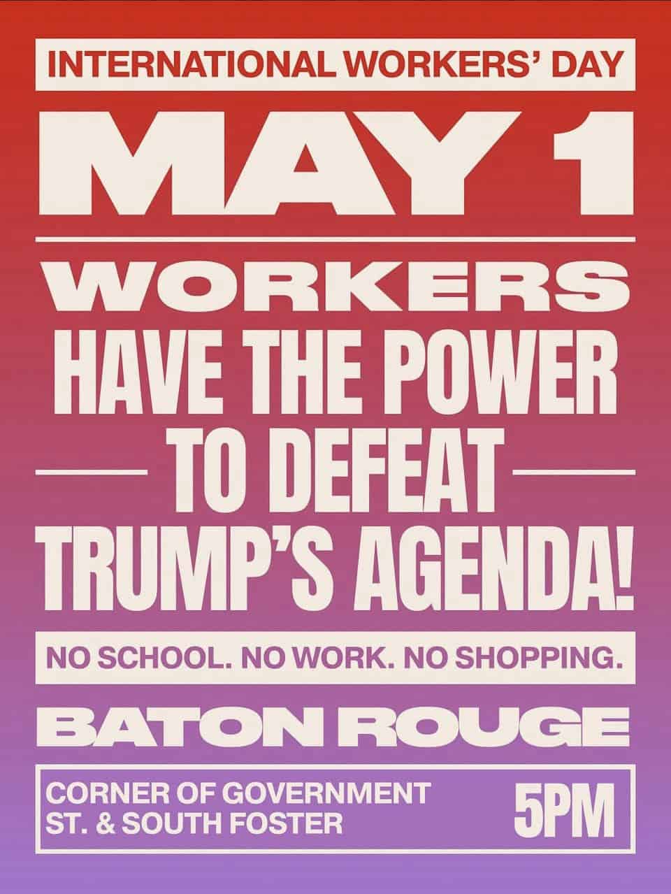 Solidarity Event: May Day