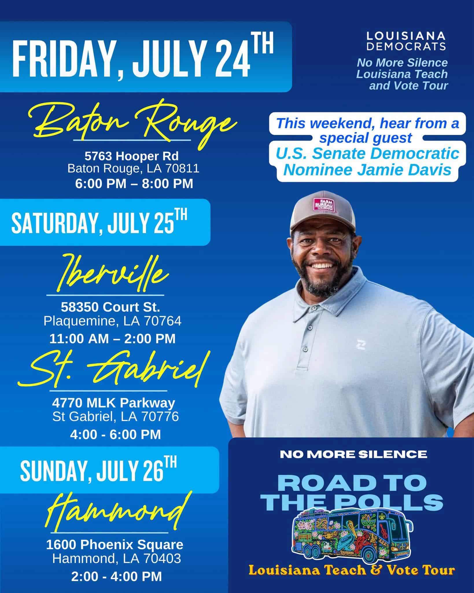 Meet your next senator, live and in person.