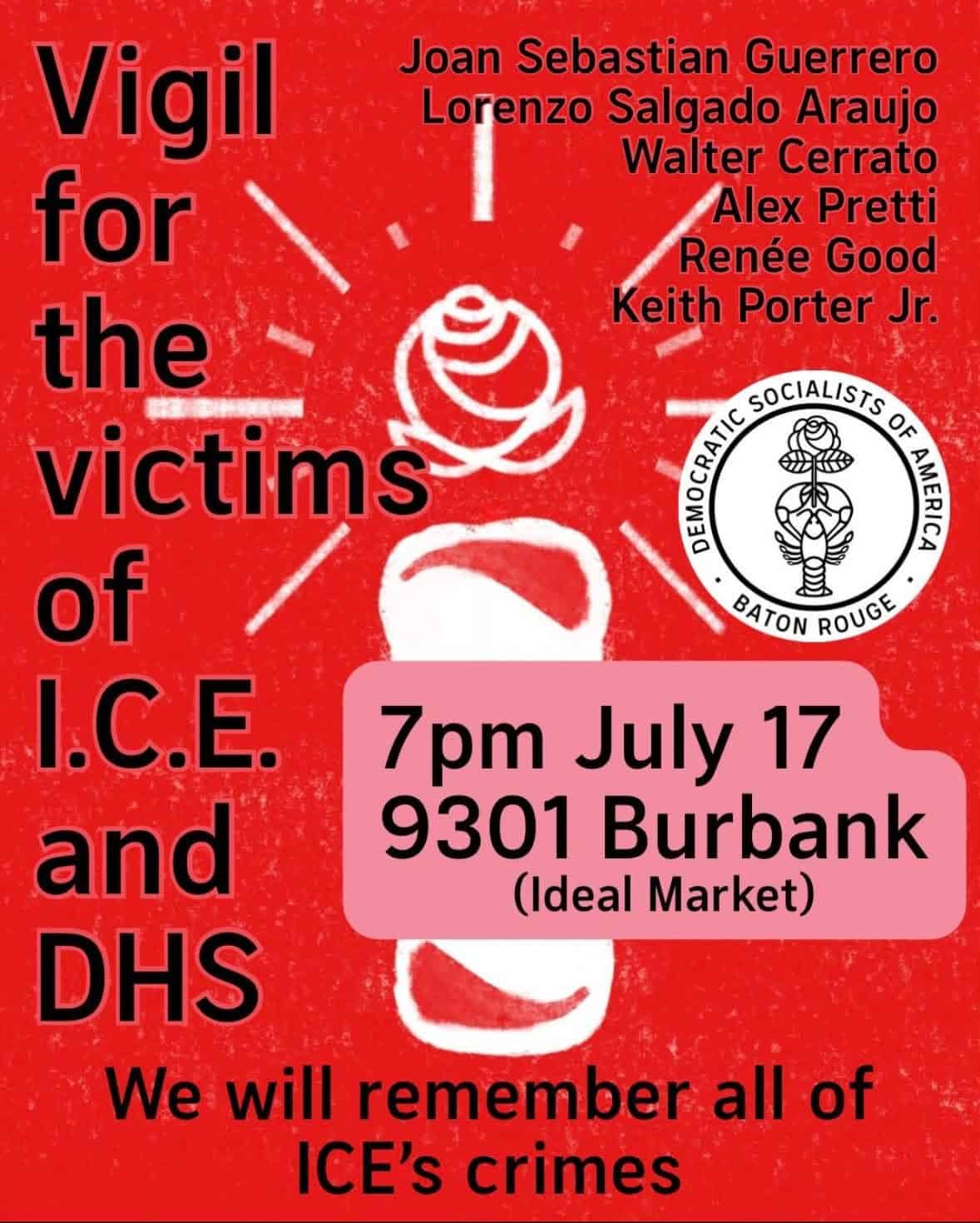 Vigil for Victims of ICE and DHS
